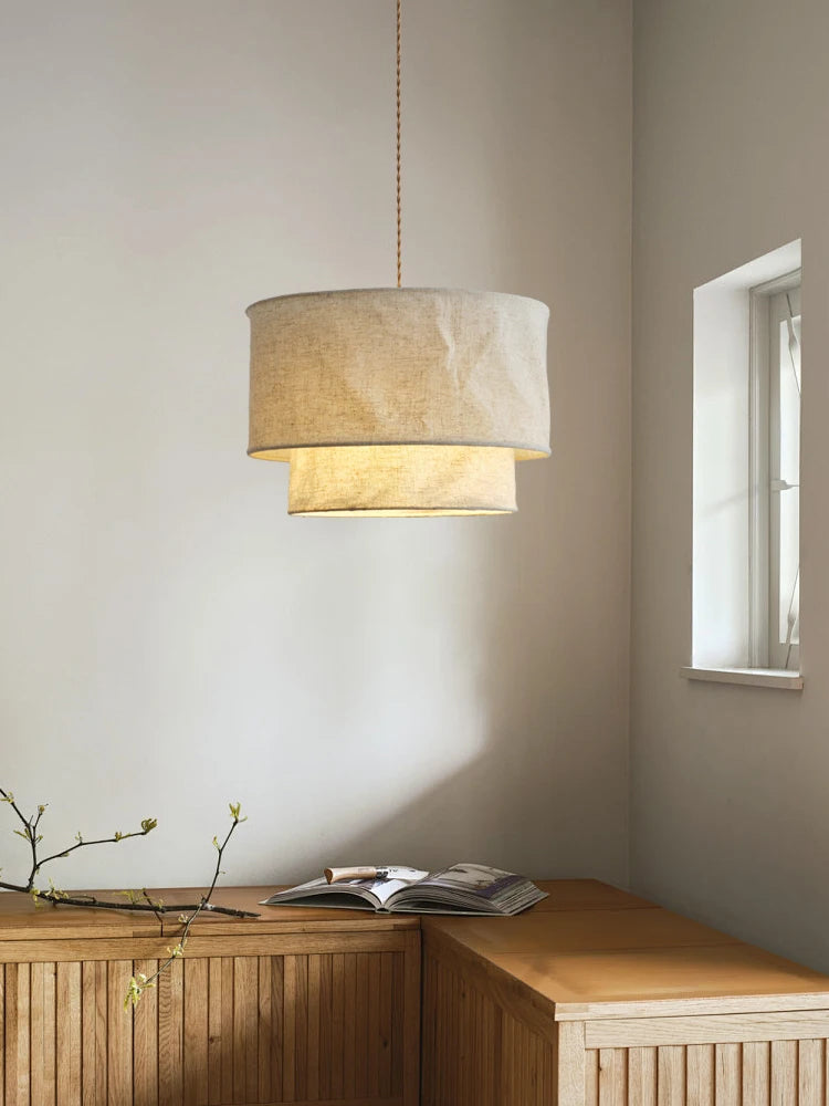 Fabric Chandelier – Wabi-Sabi Japanese for Living Room | Elowen Crest by Evenlyr