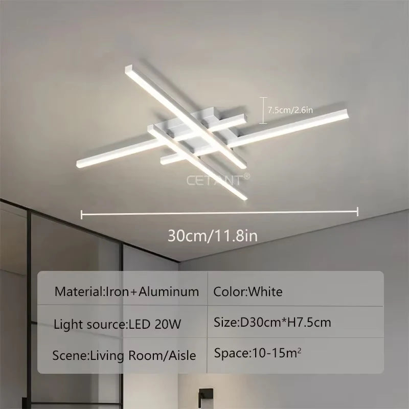 Ravena Long Linear LED Ceiling Light – Minimalist