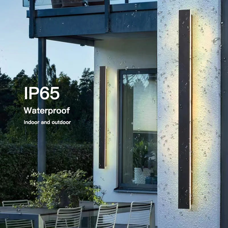 Liora Long Outdoor Wall Light for Porch – IP65 – detail view 6