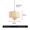 Fabric Chandelier – Wabi-Sabi Minimalist LED for Bedroom & Bedside | Elowen Dome by Evenlyr