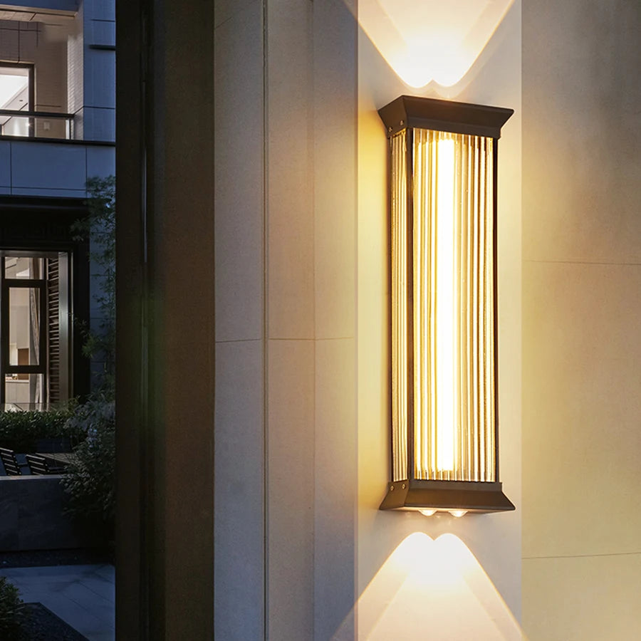 Belluno Stainless Steel Outdoor Wall Light for Exterior Wall – detail view 5