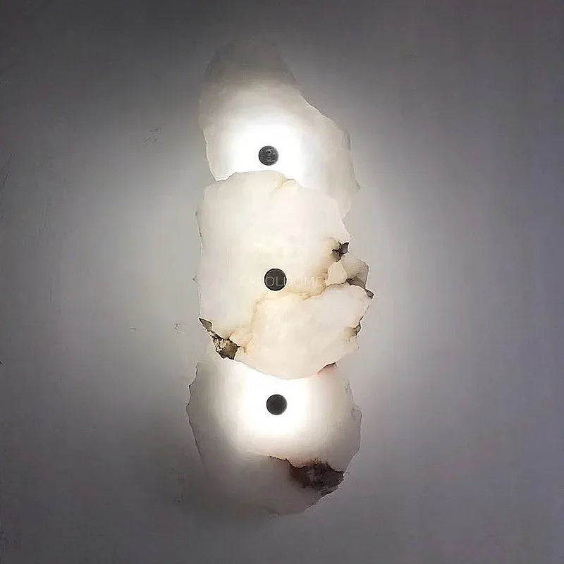 Marble Wall Sconce – Modern Minimalist Smart LED for Bedroom, Living Room, Bathroom | Mirelle Beam by Evenlyr