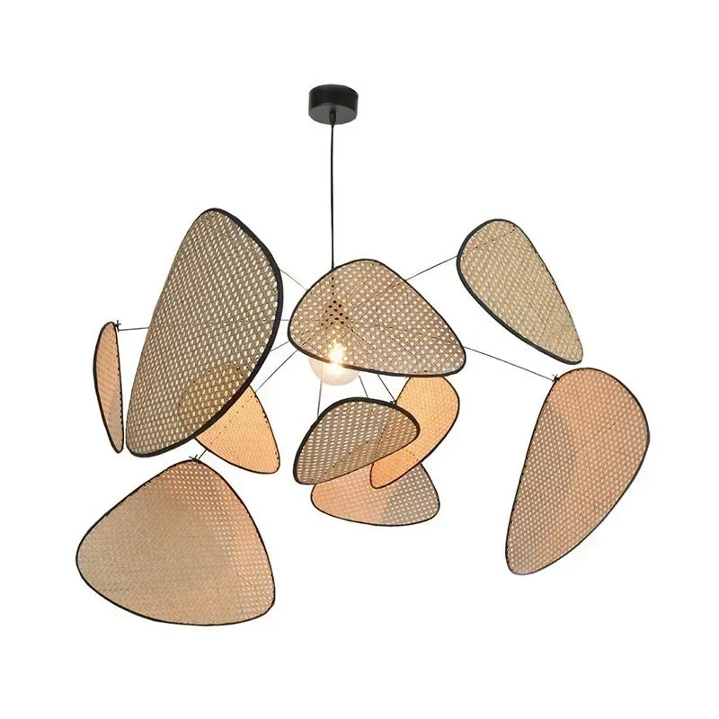 Juniper Nordic Rattan Chandelier for Living Room