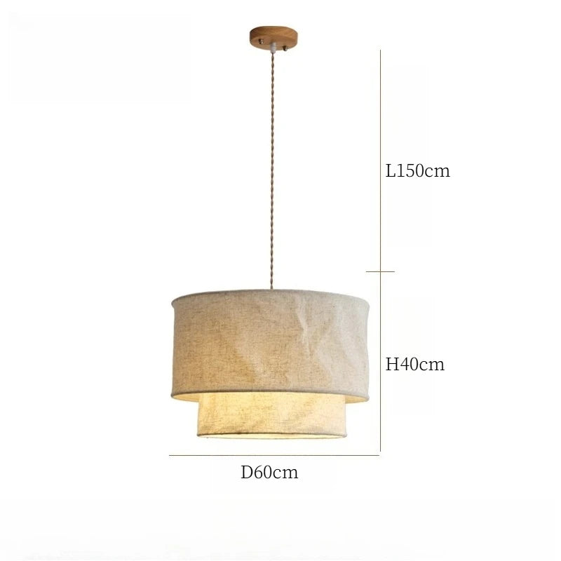 Fabric Chandelier – Wabi-Sabi Japanese for Living Room | Elowen Crest by Evenlyr