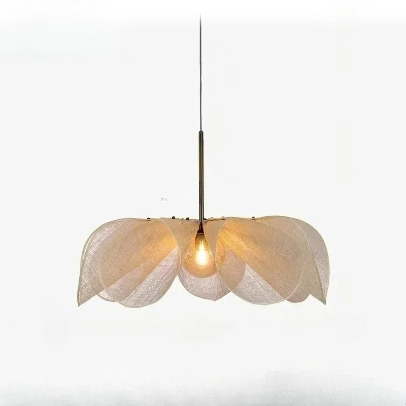 Fabric Chandelier – Wabi-Sabi Modern for Living Room, Bedroom & Bedside | Noemi Orbit by Evenlyr