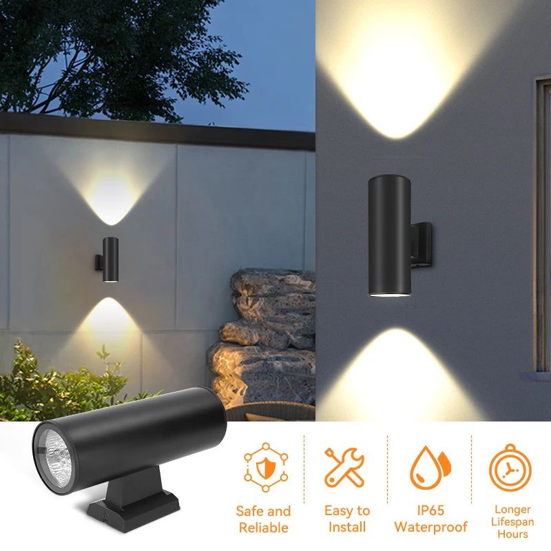 Quintara Dual-Head Outdoor Wall Light for Courtyard – Vintage