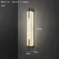 Iris Fold Marble Wall Sconce – Minimalist – product detail 7