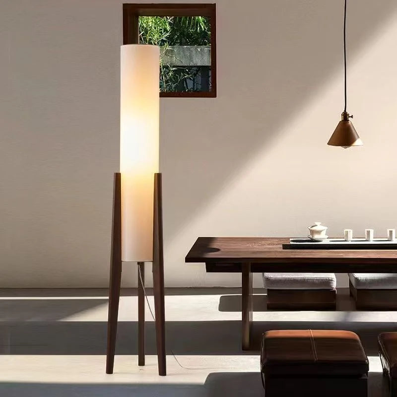 Solis Facet Bamboo and Wood Floor Lamp – Dimmable – product detail 6