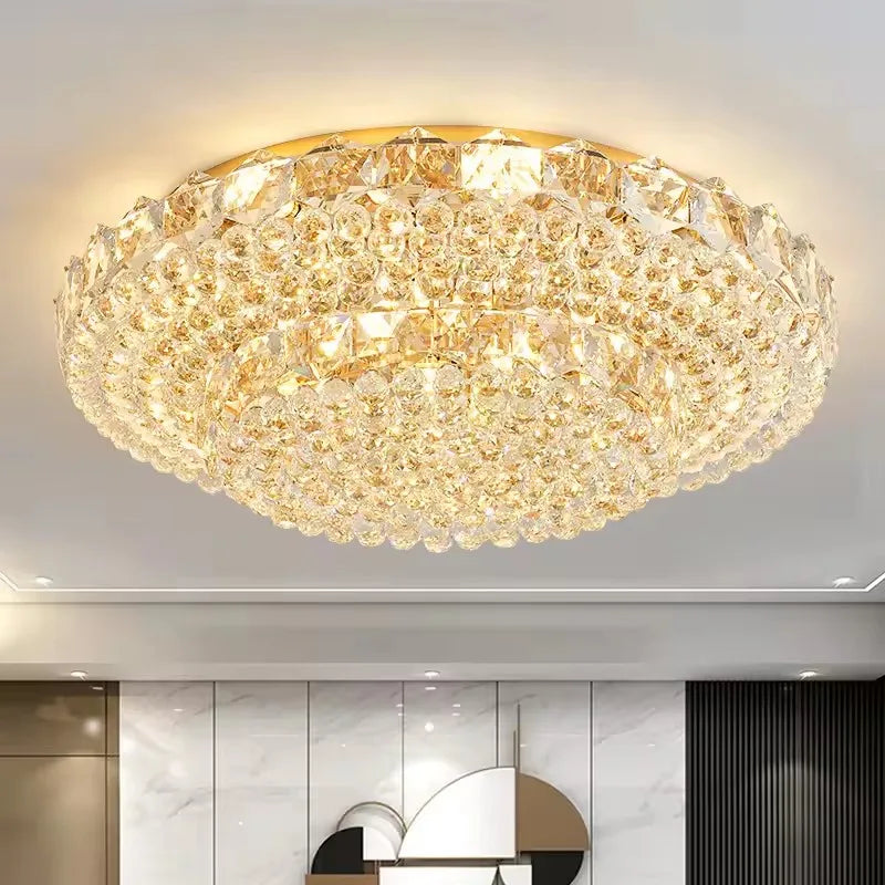 Modern Minimalist Decorative Indoor Light – Crystal Dimmable LED for Living Room, Trade Projects | Celine Veil by Evenlyr
