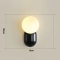 Glass Wall Sconce – Modern LED for Bathroom, Bedroom & Bedside | Amaya Crest by Evenlyr