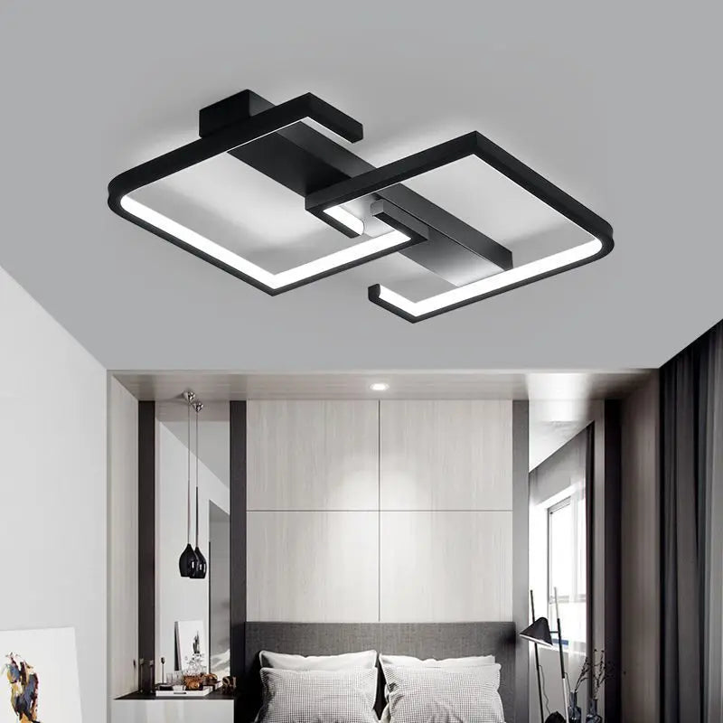 Metal Flush Mount Ceiling Light – Nordic Modern Dimmable LED for Bedroom, Living Room, Kitchen | Aurelia Arc by Evenlyr