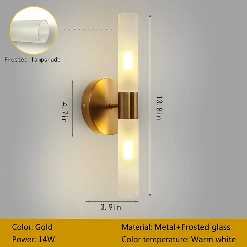 Olea Drift Glass Wall Sconce – Modern – product detail 7