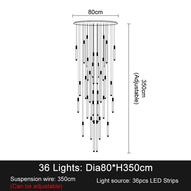 Metal Chandelier – Modern LED for Living Room, Restaurant & Café | Noemi Dome by Evenlyr