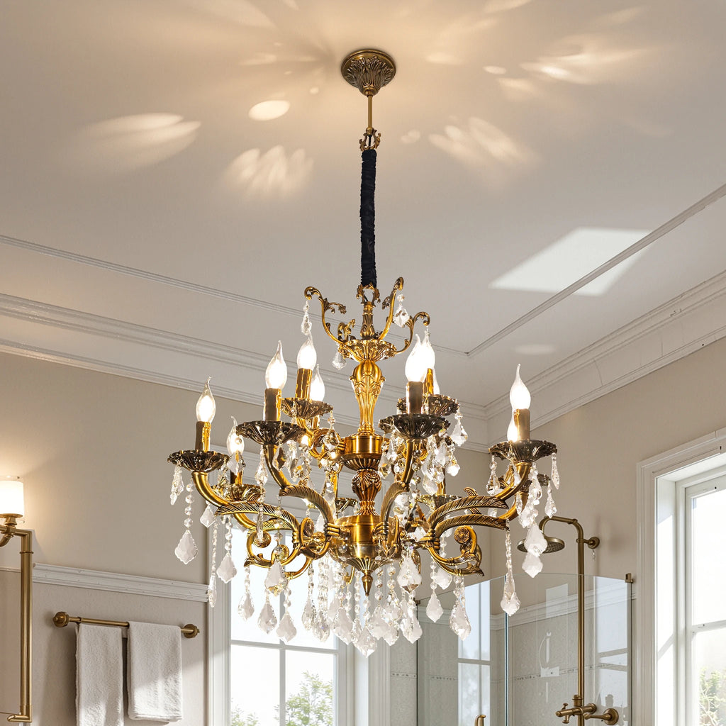 Firenze Vintage Crystal Chandelier for Kitchen Island