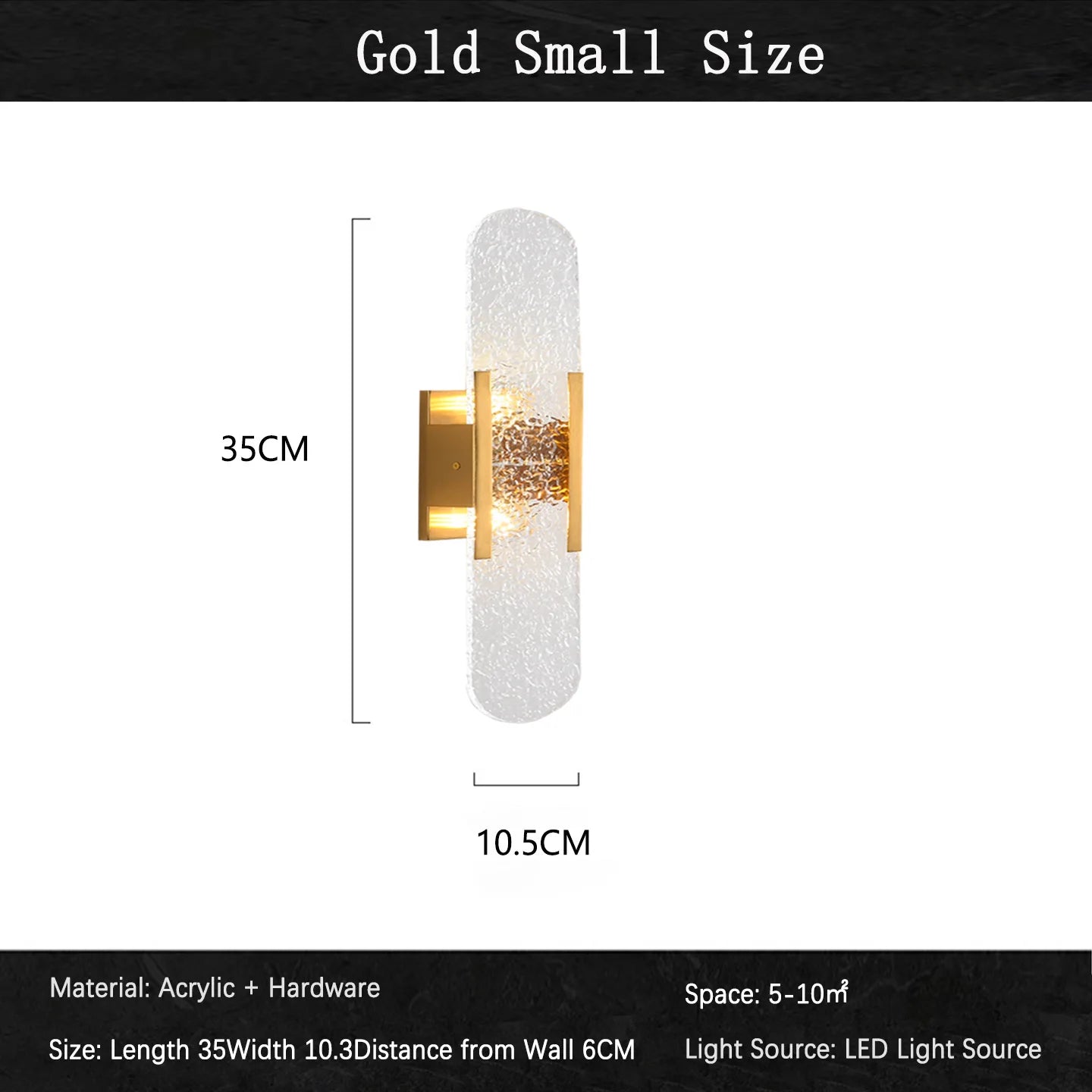 Kaia Ribbon Marble Wall Sconce – Nordic – product detail 10
