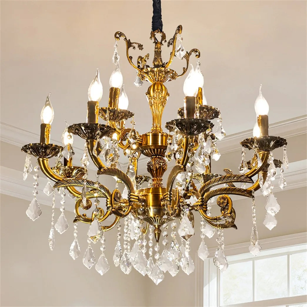Firenze Vintage Crystal Chandelier for Kitchen Island