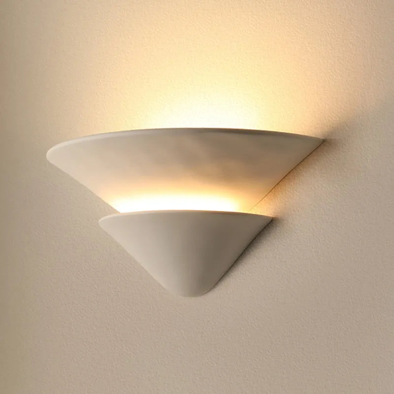 Plaster Wall Sconce – Wabi-Sabi Japanese for Bedroom, Living Room, Bathroom | Jessamine Dome by Evenlyr