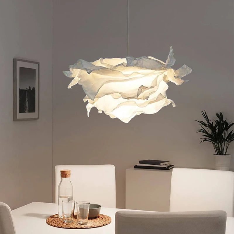 Paper Chandelier – Modern Minimalist Dimmable LED for Living Room, Bedroom, Dining Room | Thalia Petal by Evenlyr