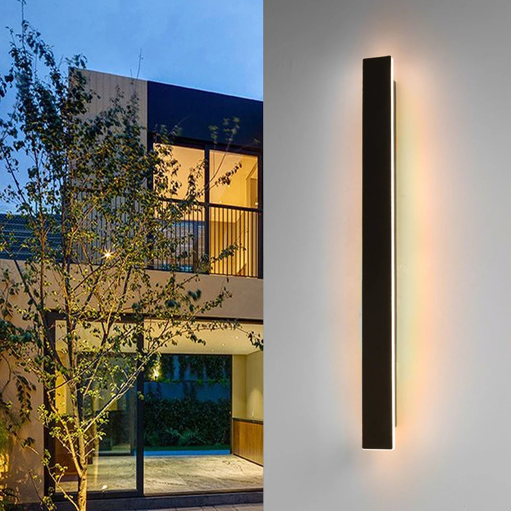 Quintara Long Aluminum Outdoor Wall Light for Porch – IP65 – detail view 6