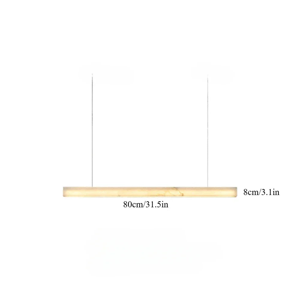 Merano Natural Marble Linear Chandelier for Kitchen Island