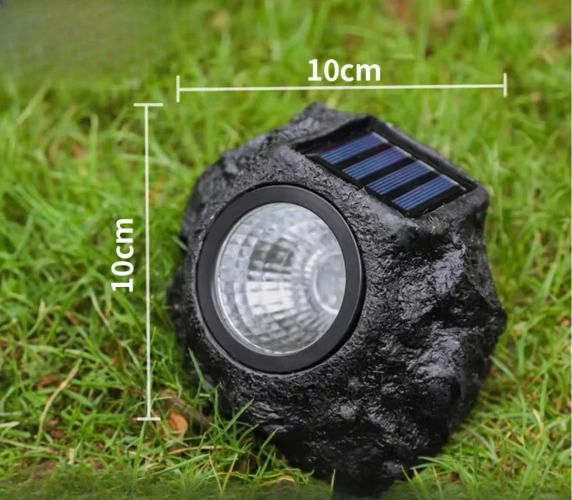 Neroli Simulated Stone Solar Garden Light for Pond or Lawn – detail view 7