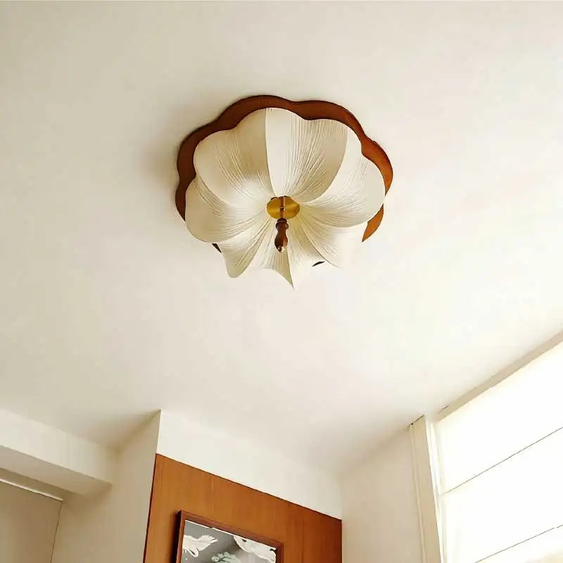 Fabric Chandelier – Wabi-Sabi Japanese for Bedroom & Bedside | Celia Crest by Evenlyr