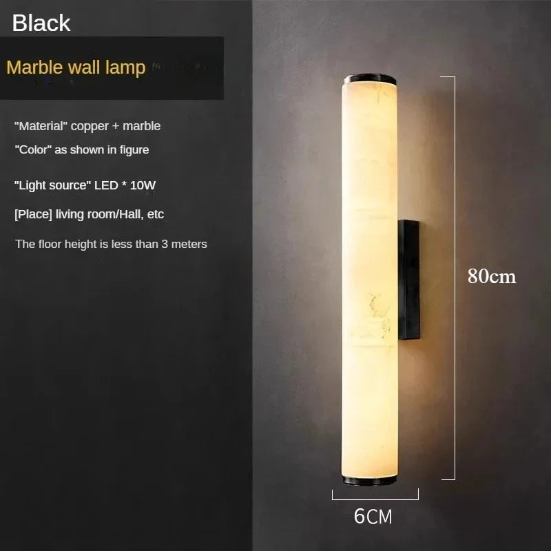 Solis Facet Alabaster Wall Sconce – Minimalist – product detail 15