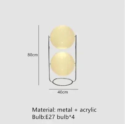 Zora Cove Acrylic Floor Lamp – Nordic – product detail 10