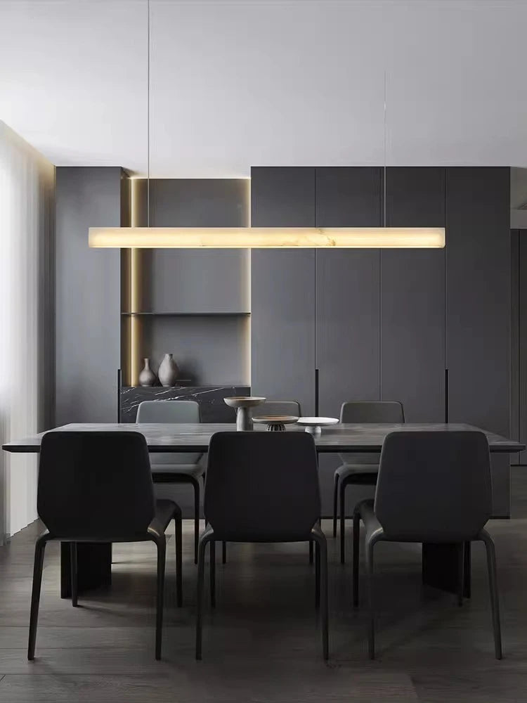 Aurelia Spiral Natural Marble Chandelier – Dimmable – product detail 3