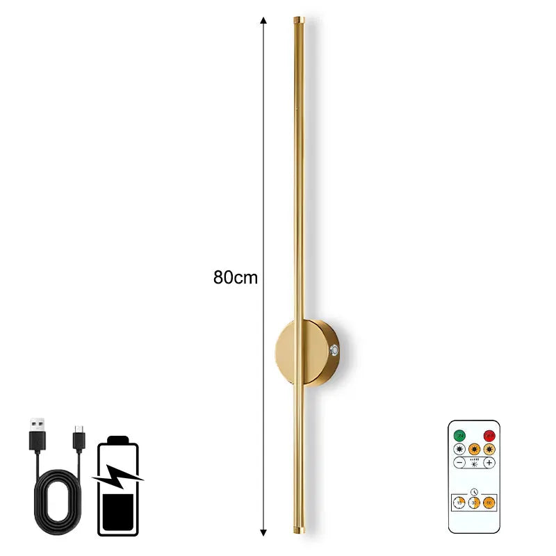 Metal Wall Sconce – Modern Minimalist Cordless Rechargeable for Bedroom, Dining Room, Hallway | Elowen Petal by Evenlyr