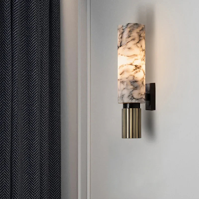 Elowen Contour Marble Wall Sconce – product view 4