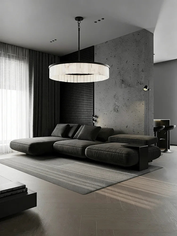 Ysola Halo Alabaster Chandelier – product view 2