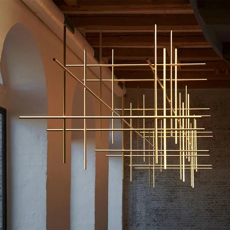 Caspian Arc Sculptural Aluminum Pendant Light – product view 2
