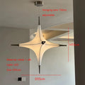 Nordic Modern Chandelier – Fabric for Foyer, Hotel Lobby | Celeste Veil by Evenlyr