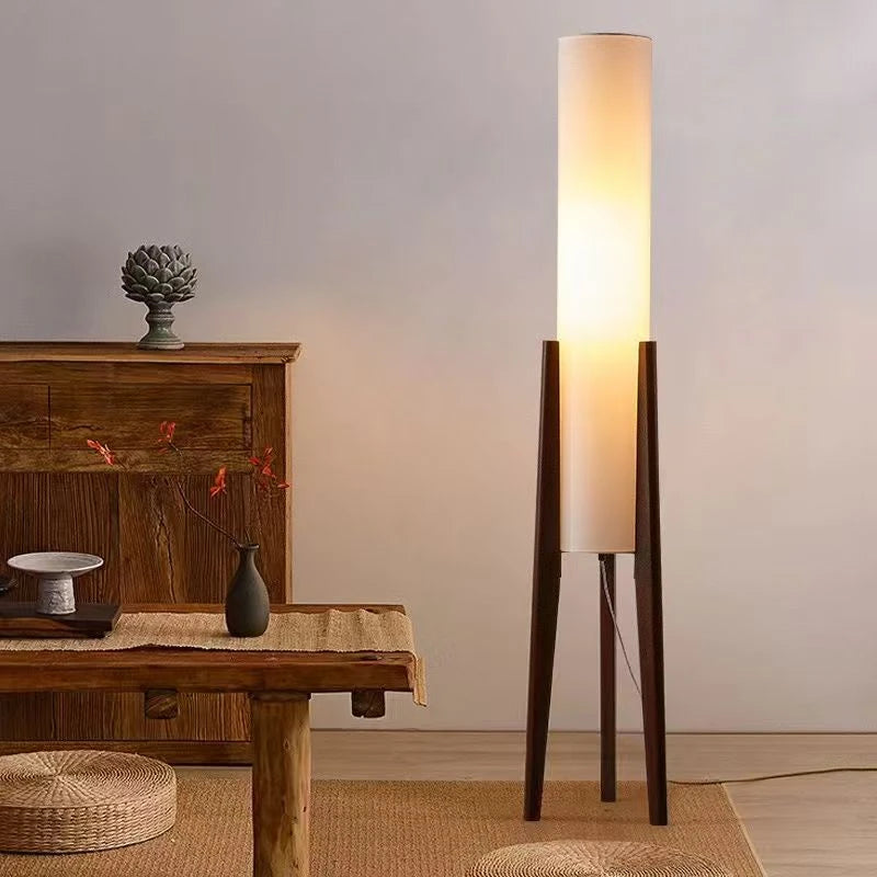 Solis Facet Bamboo and Wood Floor Lamp – Dimmable – product detail 4