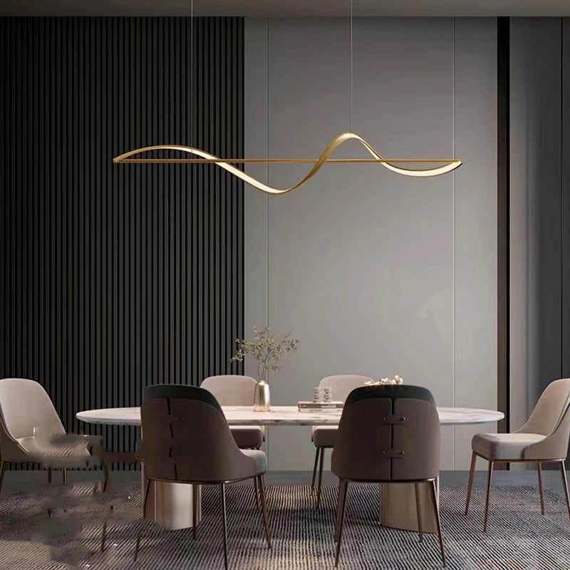 Metal Chandelier – Nordic LED for Bedroom & Bedside, Dining Room & Kitchen | Virelle Orbit by Evenlyr