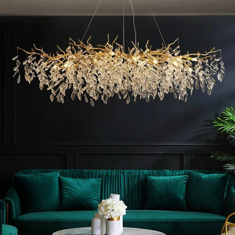 Iris Fold Crystal Chandelier – Art Deco – product detail 3