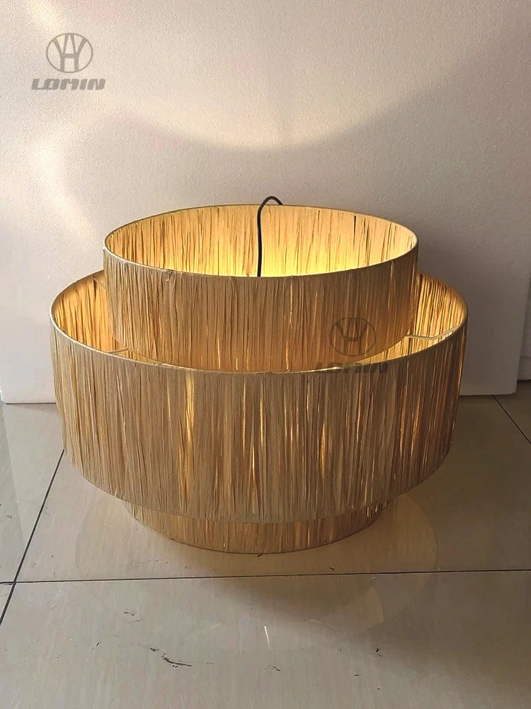 Rattan Pendant Light – Wabi-Sabi Japanese for Restaurant, Bedroom, Hotel | Thalia Orbit by Evenlyr