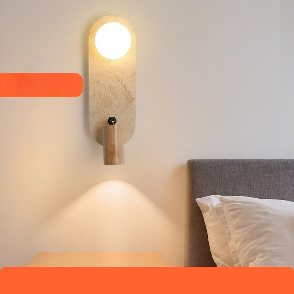 Designer Wall Sconce – Wabi-Sabi Japanese for Bedroom, Hallway, Living Room | Aurelia Dome by Evenlyr