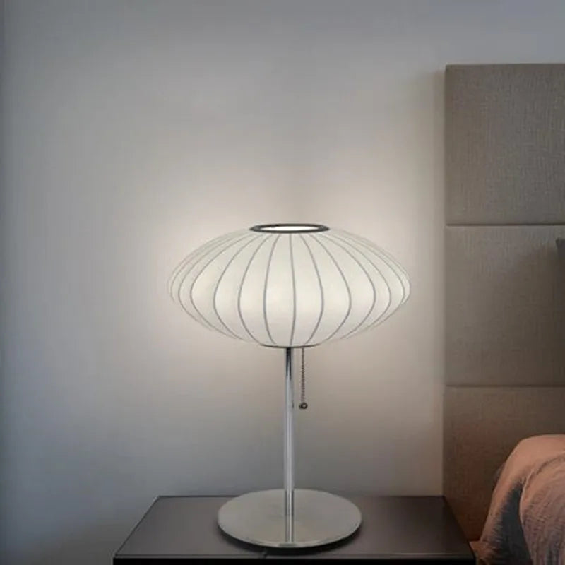 Fabric Adjustable Swing-Arm Wall Sconce – Japanese Vintage Adjustable Plug-In for Bedroom & Bedside, Hotel & Hospitality, Restaurant & Café | Aveline