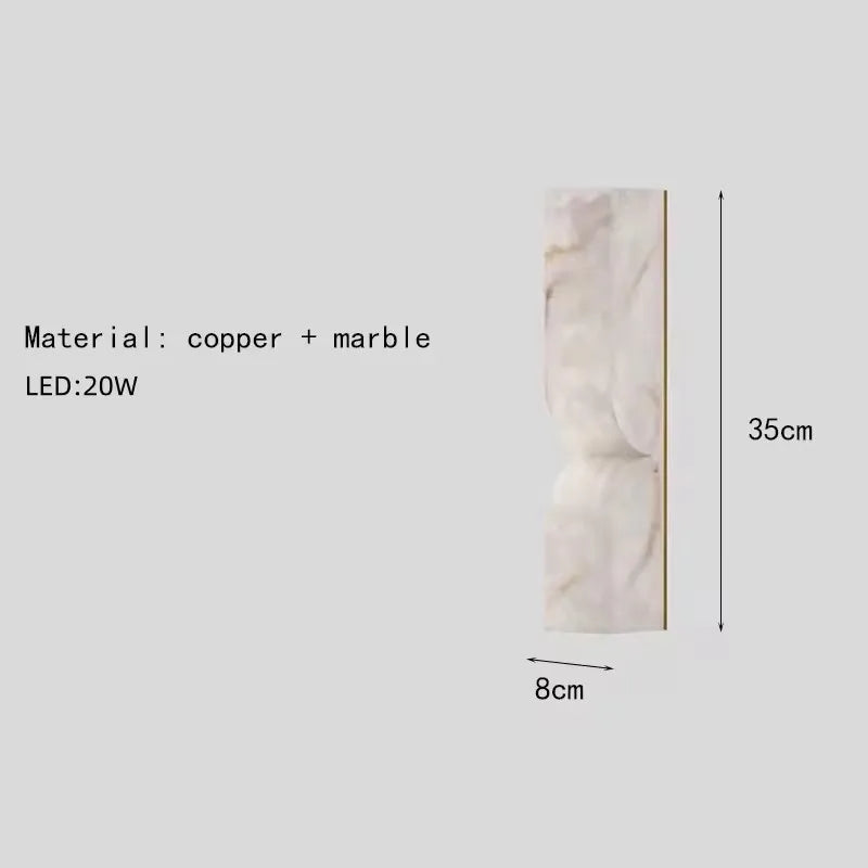 Helian Veil Alabaster Wall Sconce – product view 7