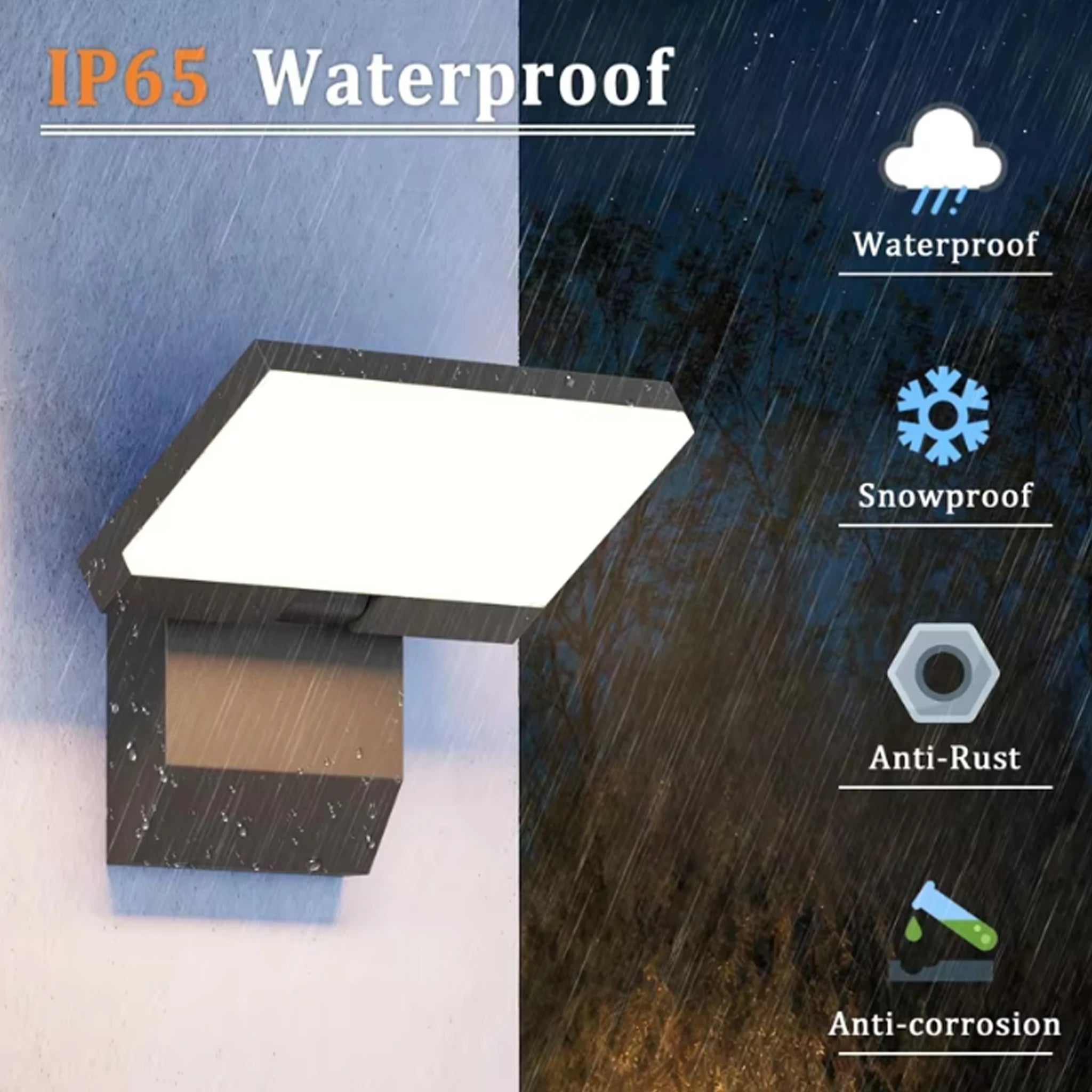 Palermo IP65 Motion Sensor Outdoor Wall Light for Front Door – detail view 2