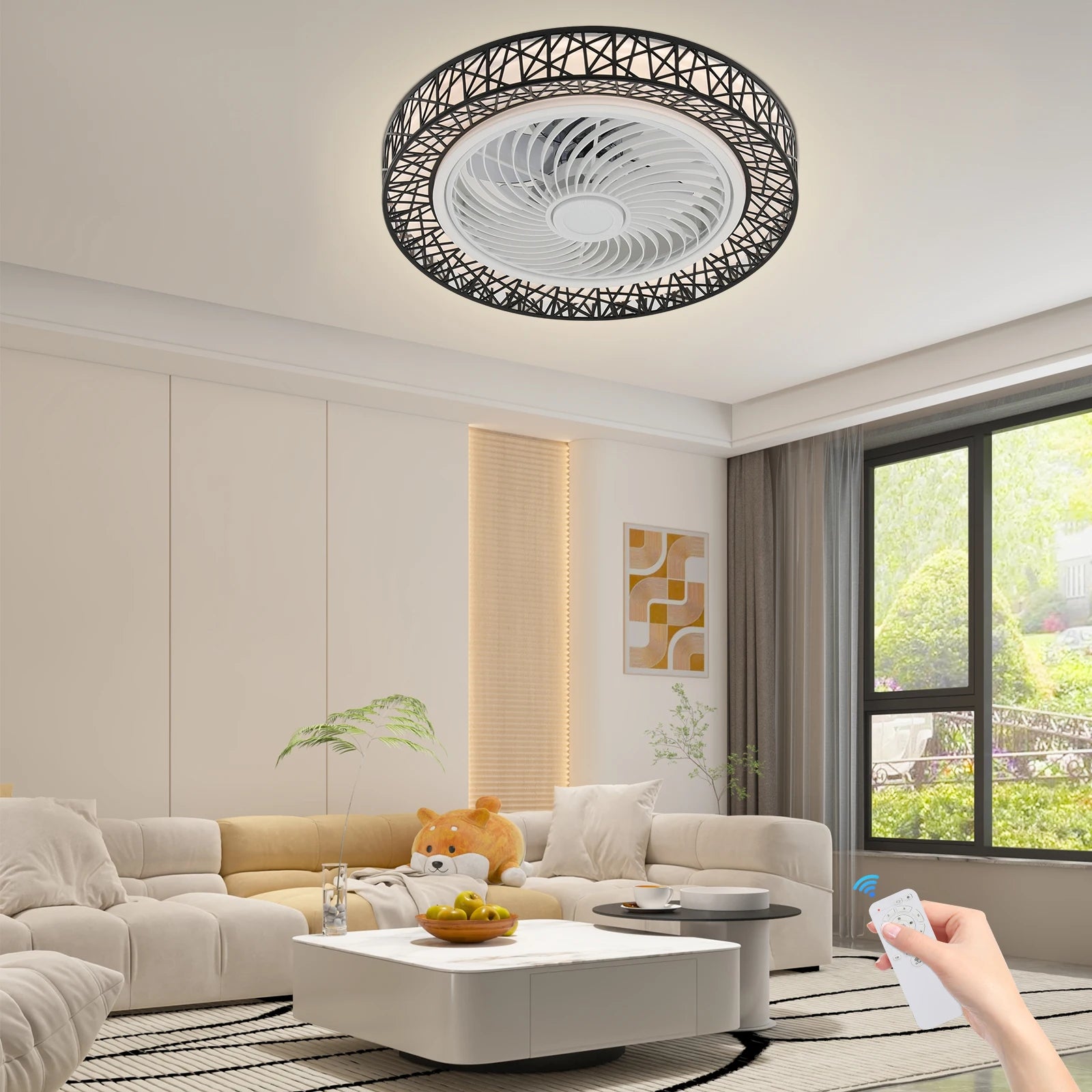 Liora 48W 6-Speed Ceiling Fan Light – 3-Color Remote