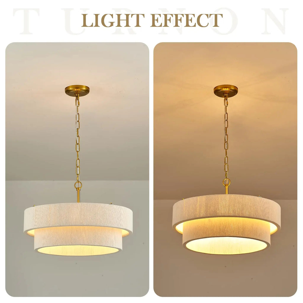 Rattan Chandelier – Art Deco Adjustable for Dining Room, Living Room, Kitchen Island | Kaelis Beam by Evenlyr