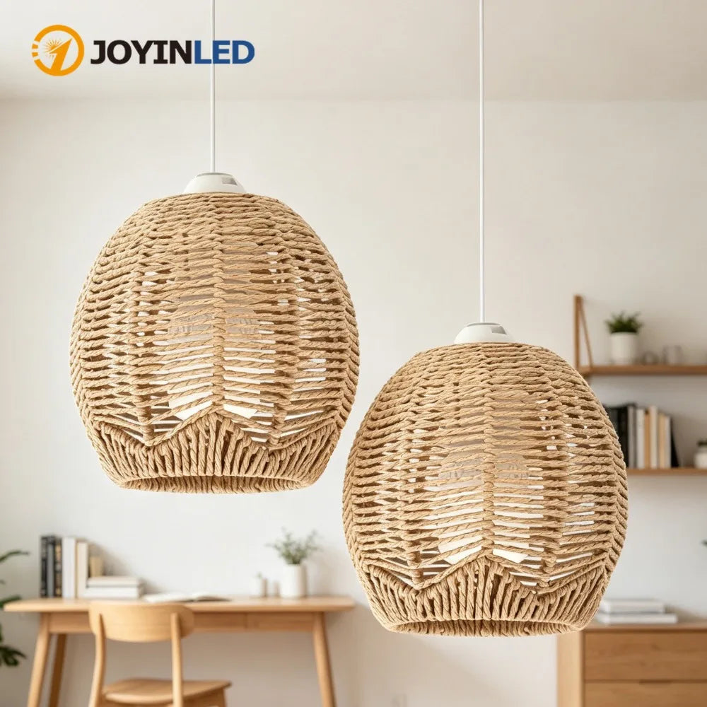 Doria 15cm Rattan Chandelier for Dining Room – Bohemian – product view