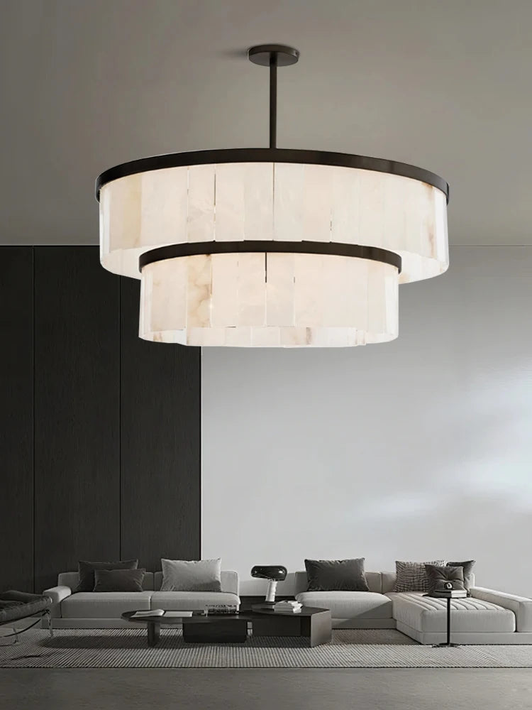Ysola Halo Alabaster Chandelier – product view 5