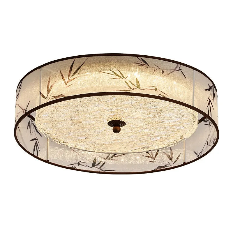 Glass & Fabric Pendant Light – Vintage Modern for Kitchen Island, Dining Room, Restaurant | Seraphine Arc by Evenlyr