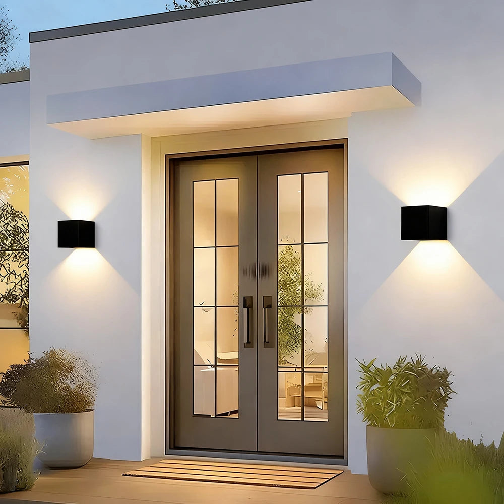Ravena Up & Down Beam Outdoor Wall Light for Exterior Wall