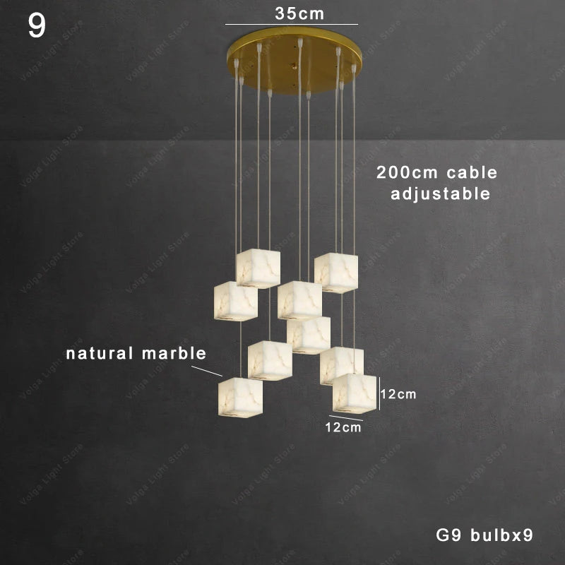 Wren Halo Alabaster Pendant Light – product view 13