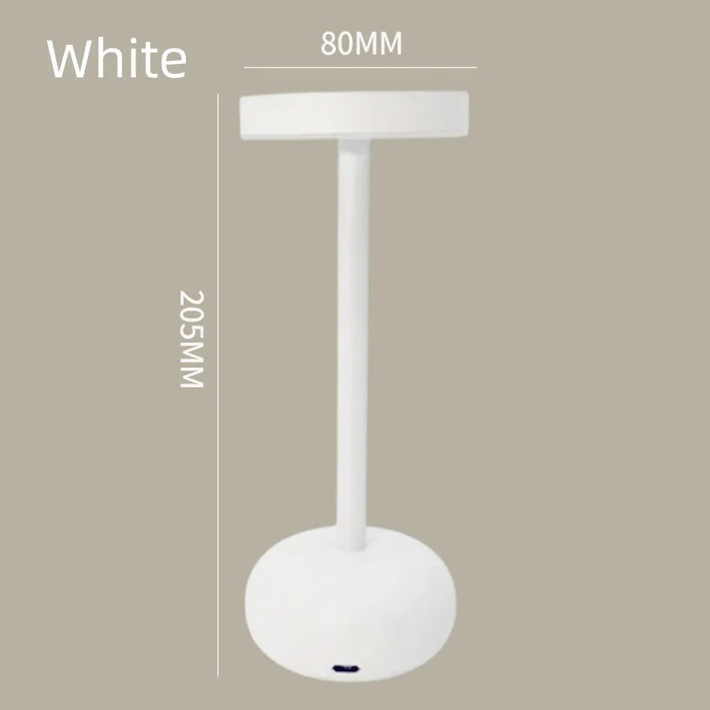 Metal Table Lamp – Modern Minimalist Dimmable LED for Bedside, Restaurant Table, Hotel Room | Giselle Grove by Evenlyr